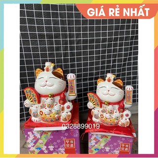 (SIÊU HOT - MẪU MỚI) Mèo thần tài 25cm / 28cm vẫy tay  đẹp giá rẻ nhất thị trường