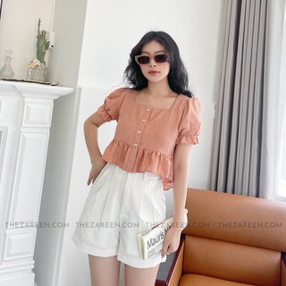 QUẦN SHORT XẾP LY BASIC ZAREEN SHO31 TRẮNG