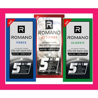 3 Gói dầu gội Sạch gàu 5in1 Romano 6g/gói