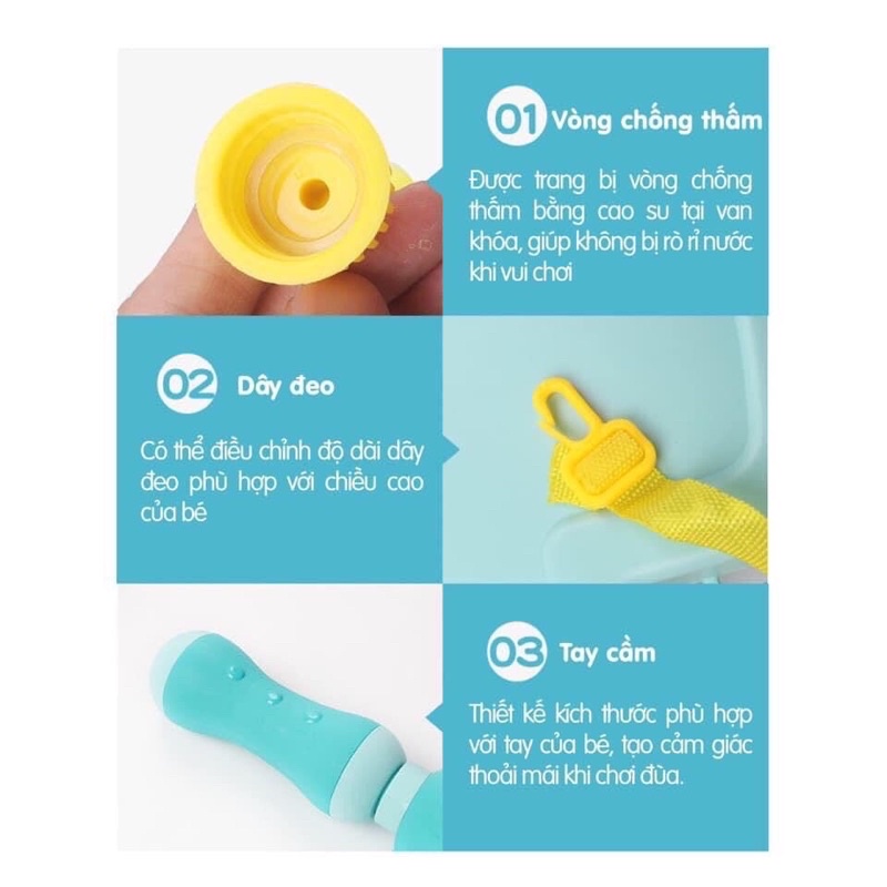 Balo súng nước ❤️Umoo❤️ súng nước ngoài trời dành cho bé yêu