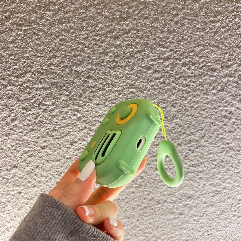 Vỏ Bảo Vệ Hộp Sạc Tai Nghe AirPods3gen 2021 Thiết Kế Kiểu Máy Ghi Âm Màu Xanh Dương Đậm Cổ Điển Độc Đáo