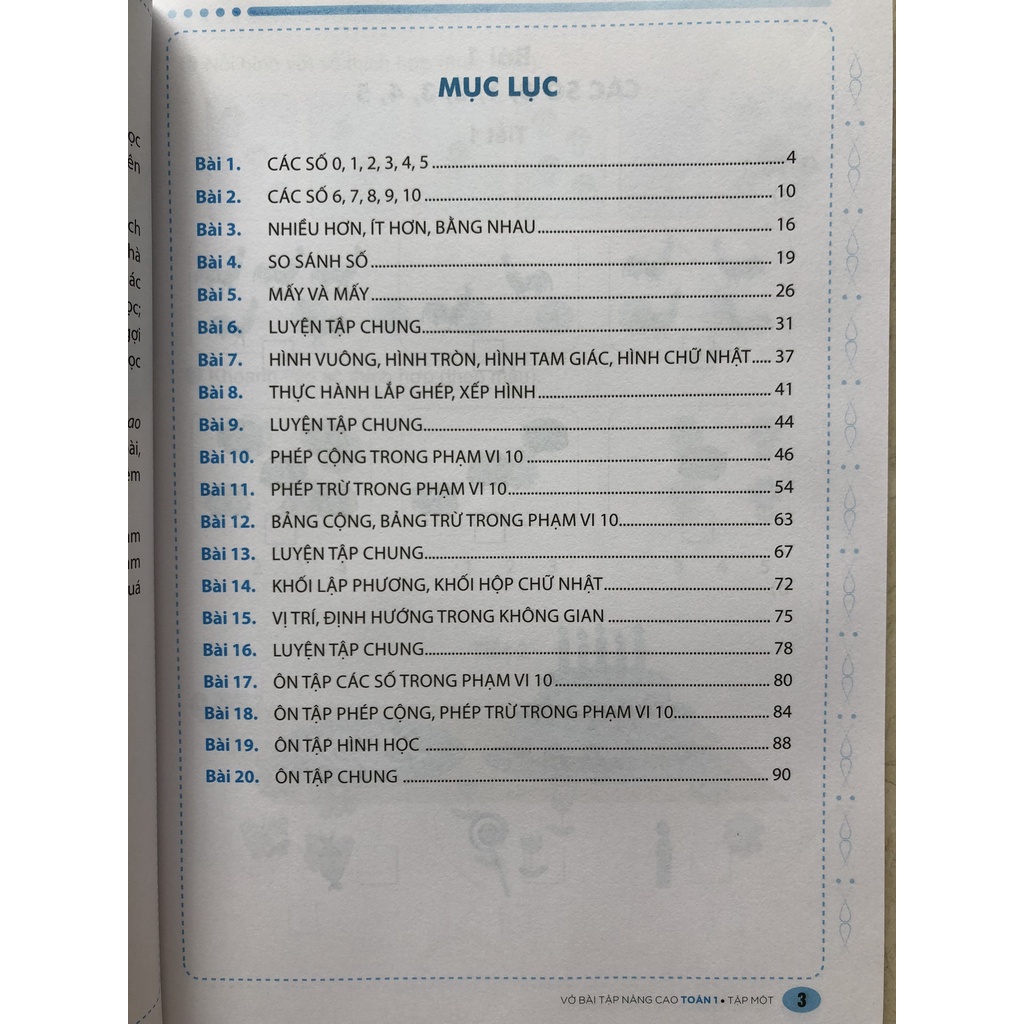 Sách - Vở bài tập nâng cao Toán 1