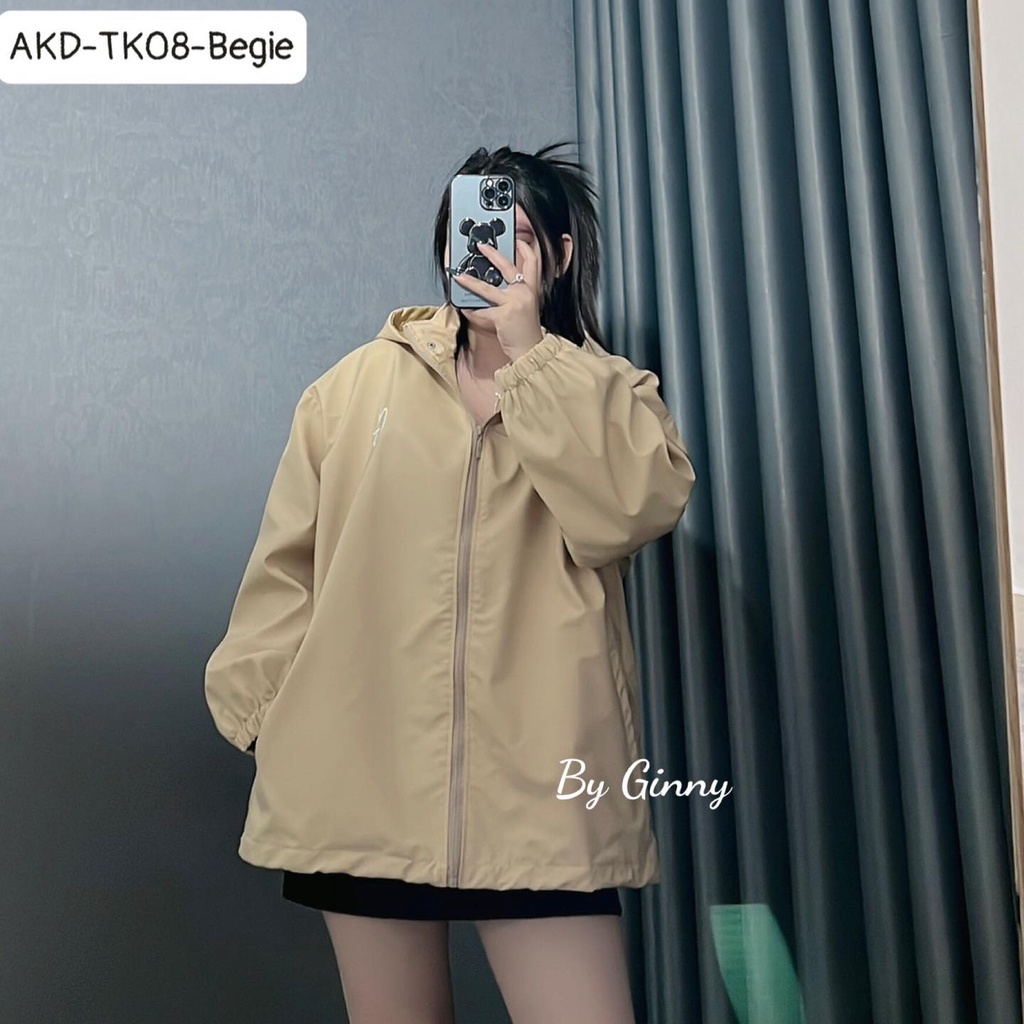 Áo khoác dù nón rời Ginny TK-08 Trendy Chống Nắng By Ginny | GinHouse Shop