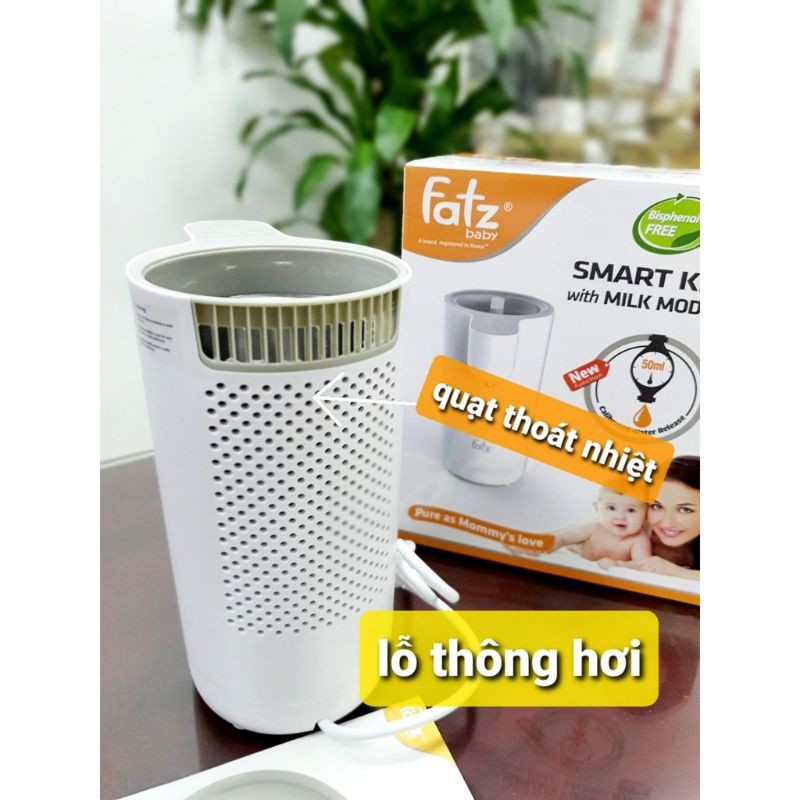 [Mã MKBC13 giảm 80k đơn 1 triệu] [Mẫu mới] MÁY ĐUN VÀ HÂM NƯỚC PHA SỮA THÔNG MINH FATZBABY FB3801MX