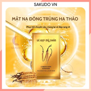 [Hộp 5 Miếng] Mặt nạ đông trùng hạ thảo tái tạo làn da trắng hồng, mịn màng, chống lão hóa da SKD022