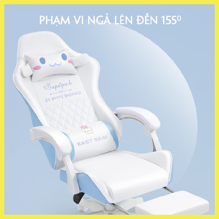 Ghế Gaming Cao Cấp Dành Cho Các Game Thủ,Live Stream, Ghế Xoay Văn Phòng - Có Gác Chân