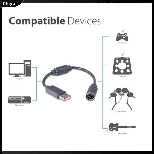 Dây Cáp USB Cho Tay Cầm Chơi Game XBOX 360 Chuyên Dụng