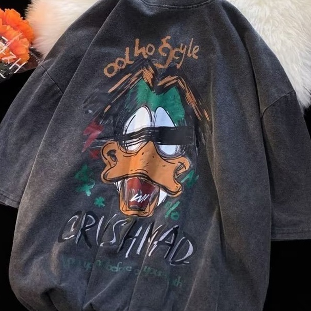 Áo Thun Tay Ngắn Dáng Rộng Thiết Kế Mới Năng Động Thời Trang Mùa Xuân Thu Theo Phong Cách Hàn Quốc Cho Nam