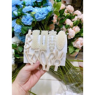 Sét kẹp tóc đính hạt 20 chi tiết