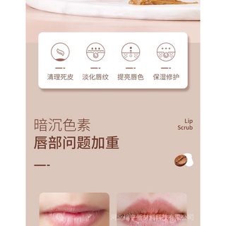 Tẩy tế bào chết môi màu cà phê