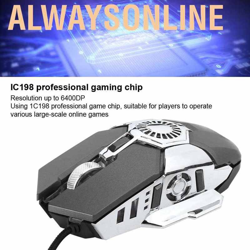 Chuột Gaming Alwaysonline Có Dây + Quạt Làm Mát Cho Máy Tính Để Bàn