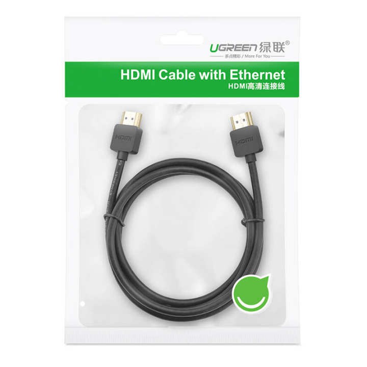 Dây HDMI 1.4 siêu mỏng thuần đồng 19+1, độ dài từ 1.5-2m UGREEN HD121