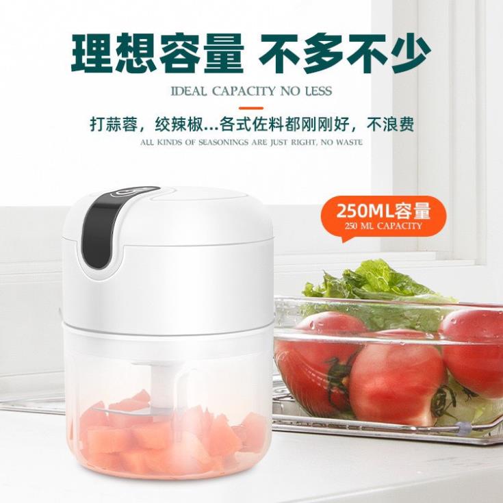 Máy Xay Tỏi Xài Pin 250ml 50w Mẫu 2022 (LA79102)