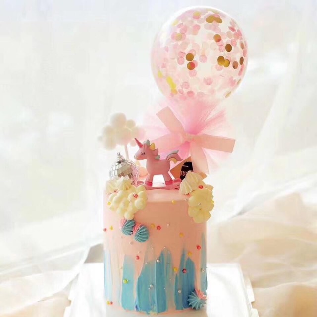 Unicorn Hồng, Xanh trang trí bánh kem