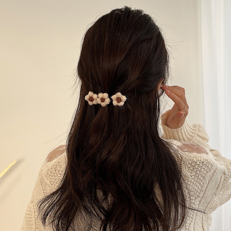 Kẹp Tóc Bằng Len Thiết Kế Mới Thời Trang Theo Phong Cách Retro 2022