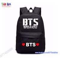 balo hộp BTS BT21 ARMY đi học vải bố dày đẹp in theo yêu cầu