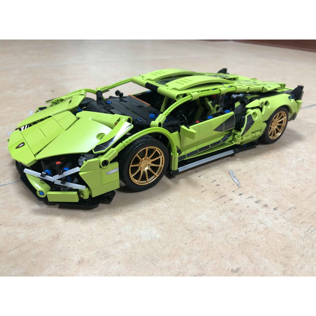 Đồ chơi Lắp ghép Mô hình Lamborghinis Sian FKP37 Aventador Car Roadster Siêu xe 1:14 SY 8600 1254pcs