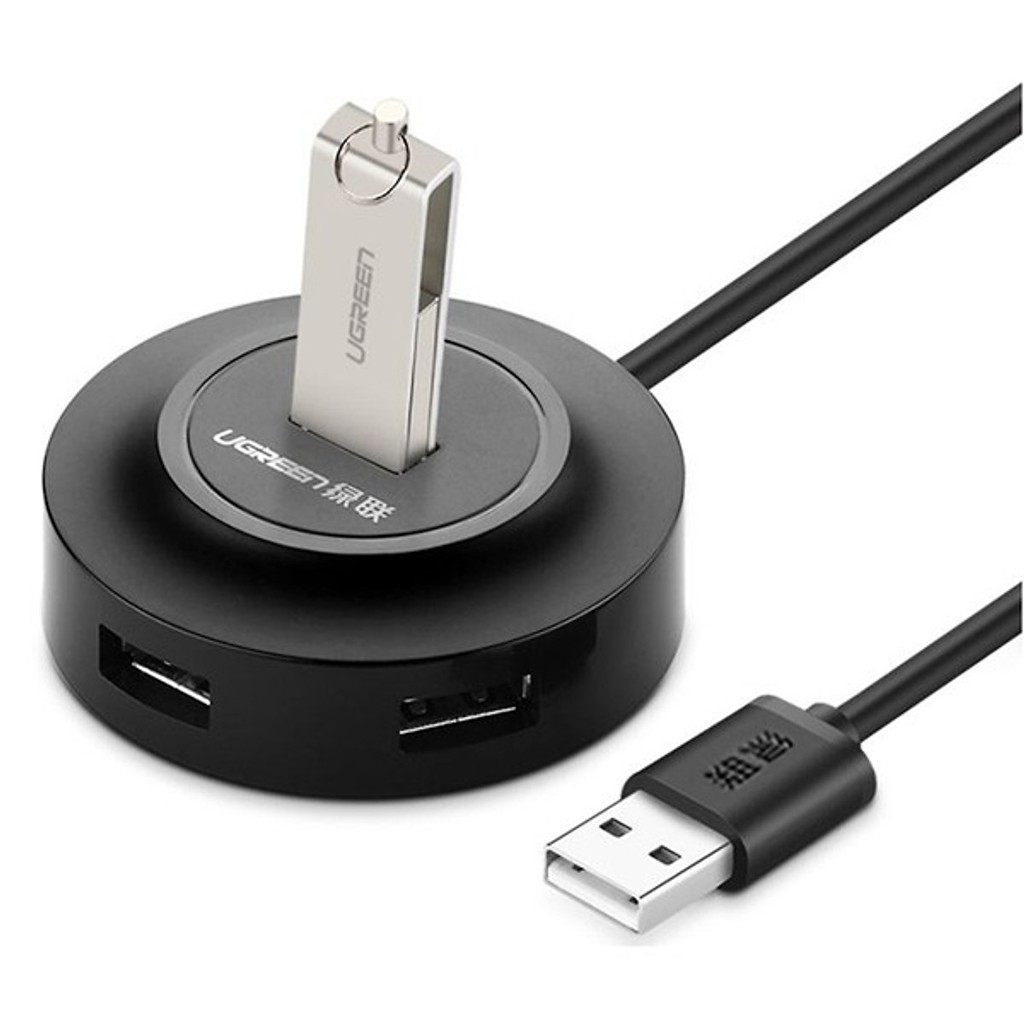 Bộ Chia USB 4 Cổng UGREEN 20277- Hub USB 2.0 - Hàng Chính Hãng