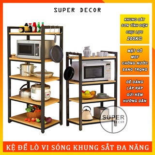 Kệ Để Lò Vi Sóng, Lắp ráp thông minh, thép không gỉ sơn tĩnh điện, kệ lò vi sóng chịu lực tốt rộng 50- 60cm sâu 30- 40cm