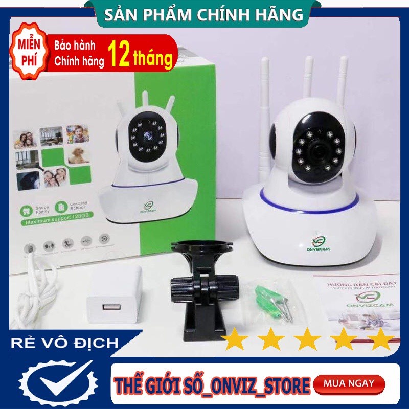 [Trợ Giá] Camera Wifi IP APP YOOSEE 3 Anten HD1080P