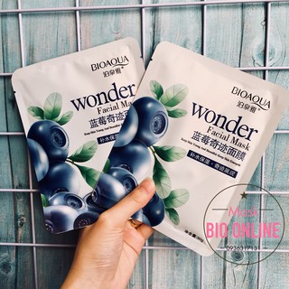 [BIOAQUA Wonder Facial] Mặt nạ Việt Quất - Mask nội địa Trung phù hợp cho da dầu