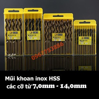 mũi khoan inox size to
