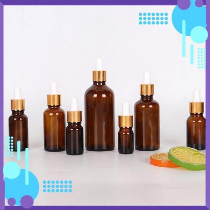 Lọ Chiết Serum ❤ RẺ VÔ ĐỊCH ❤ [50ml,100ml] Lọ đựng tinh dầu bóp giọt khoen vàng rỗng chiết mỹ phẩm , phụ kiện du lịch