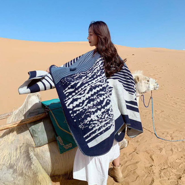 Áo choàng boho họa tiết ngựa vằn | BigBuy360 - bigbuy360.vn