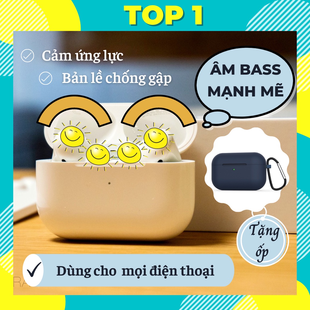 Tai Nghe Bluetooth Không Dây - Tai Nghe Blutooth Thể Thao Mini Nhét Tai Chơi Game Cao Cấp - Vi Trình 3A Thế Hệ 3 P.ro