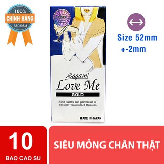 Bao cao su siêu mỏng sagami love me gold