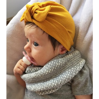 Turban dạng mũ cho bé, thắt nơ
