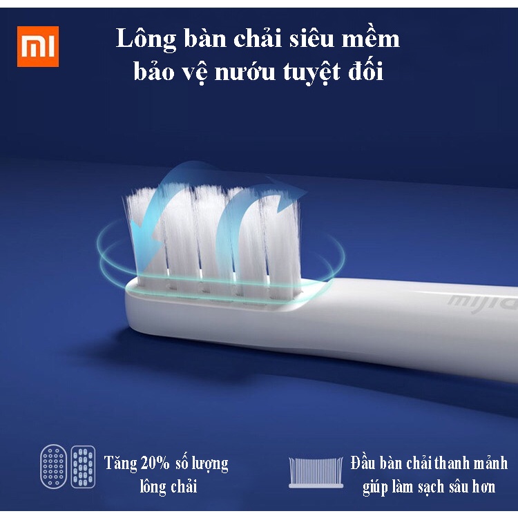 Bàn Chải Điện Xiaomi Mijia T100 - Bàn Chải Đánh Răng Điện Rung Sóng Ấm