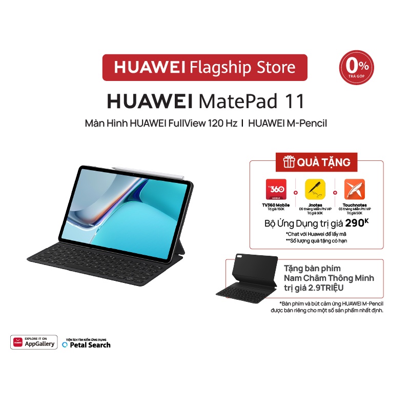 Máy Tính Bảng Huawei MatePad 11 | Màn Hình FullView 120 Hz | HUAWEI M-Pencil
