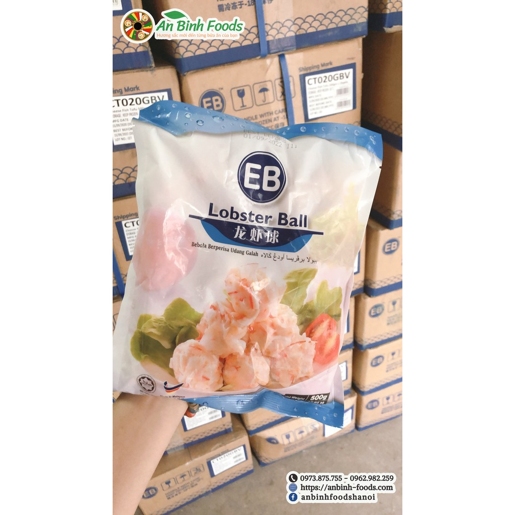 Tôm hùm viên Eb Malaysia 500g - viên thả lẩu malaysia