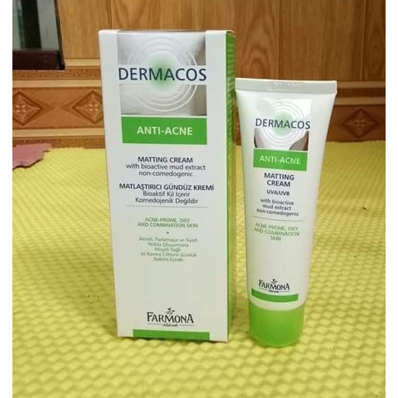 Kem Dermacos Farmona Anti Ance Matting Cream Kem Bôi Giảm Bóng Nhờn Ngừa Mụn 50ml