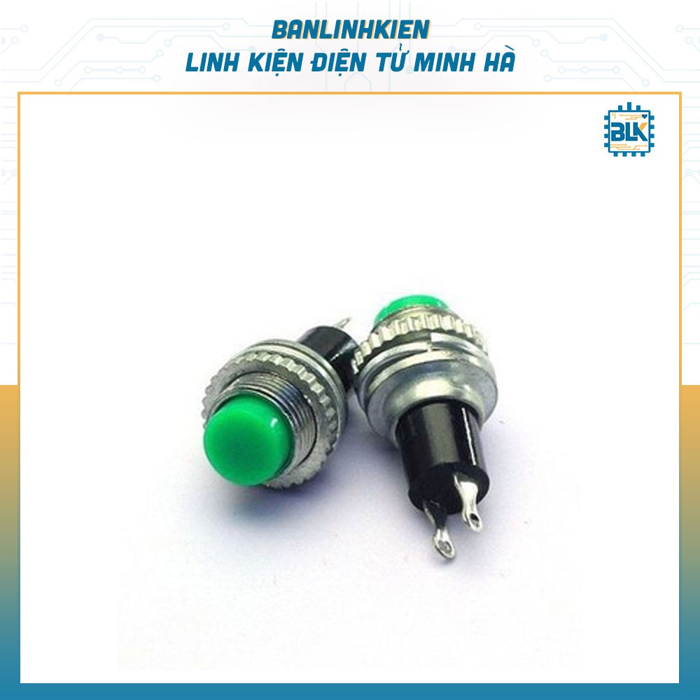 Combo 5 chiếc Nút Nhấn Đề 10MM Núm Xanh