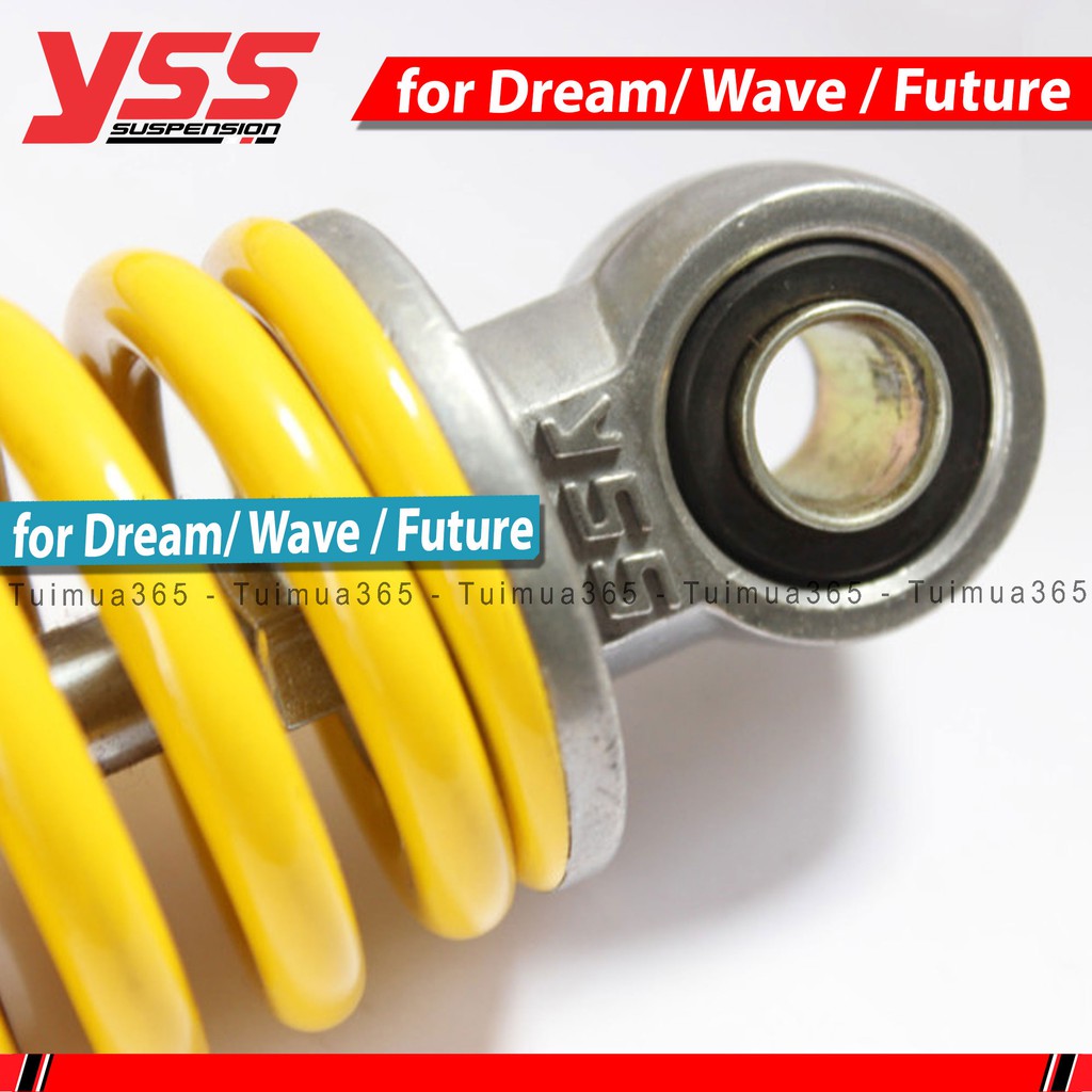 Phuộc YSS Nice Crom/Vàng Honda Dream - Wave - Axelo - Xbike ( Thái Lan )