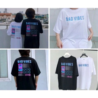 Áo thun unisex bad vibes - áo thun form rộng nam nữ cá tính