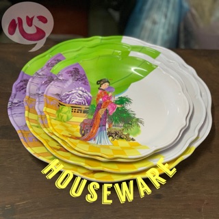 DĨA NHỰA MELAMINE HÌNH CÔ TIÊN ( FATACO ) size 8",9",10",11"