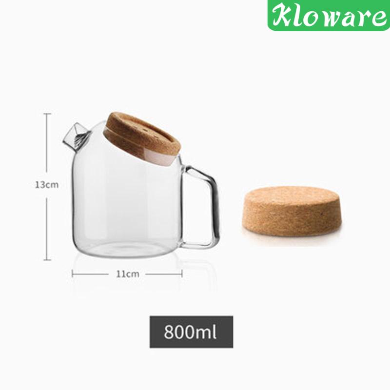 Ấm Trà Bằng Kính Dung Tích Lớn Tiện Dụng Cho Nhà Bếp / Văn Phòng