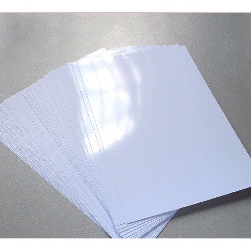 Giấy in card Kim Mai định lượng 250gsm 50 tờ/ tập, giấy in phun 2 mặt Kim Mai tím chất lượng