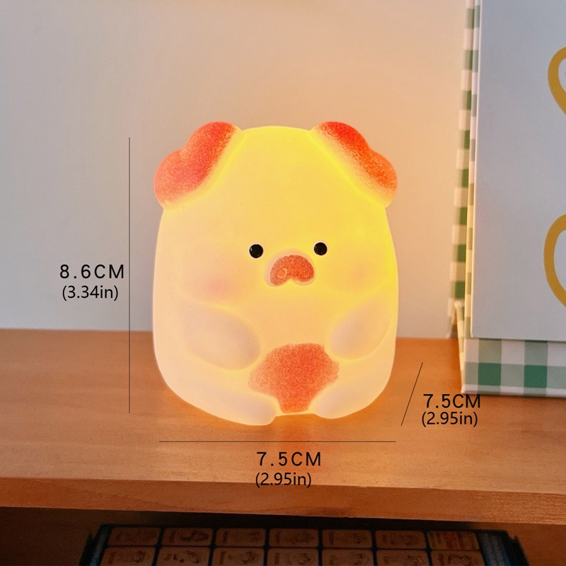 Đèn Ngủ LED Hình Động Vật Dễ Thương Bằng Silicon Trang Trí Phòng Ngủ Cho Bé