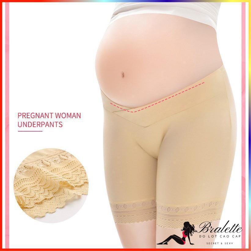 Quần Lót Quần Đùi Mặc Váy Cho Bà Bầu Và Sau Sinh Bralette Cạp Chéo CHỐNG HẰN Mềm Mịn Thoáng Mát