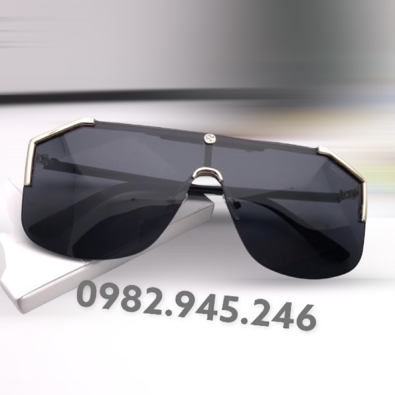 Kính mát GUCCI Tuấn Hưng màu đen,kính râm thời trang nam nữ thiết kế ITALY sang trọng phù hợp đi chơi,chụp ảnh,cafe