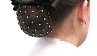 Lưới búi tóc đính đá ROSES Hair Accessories