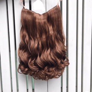 Tóc giả kẹp xoăn cao cấp siêu đẹp - hình chụp thật