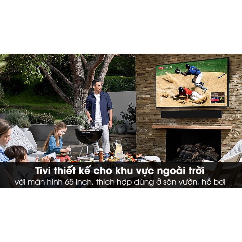 Smart Tivi Ngoài Trời The Terrace QLED Samsung 4K 65 inch QA65LST7T (Miễn phí giao tại HCM-ngoài tỉnh liên hệ shop)
