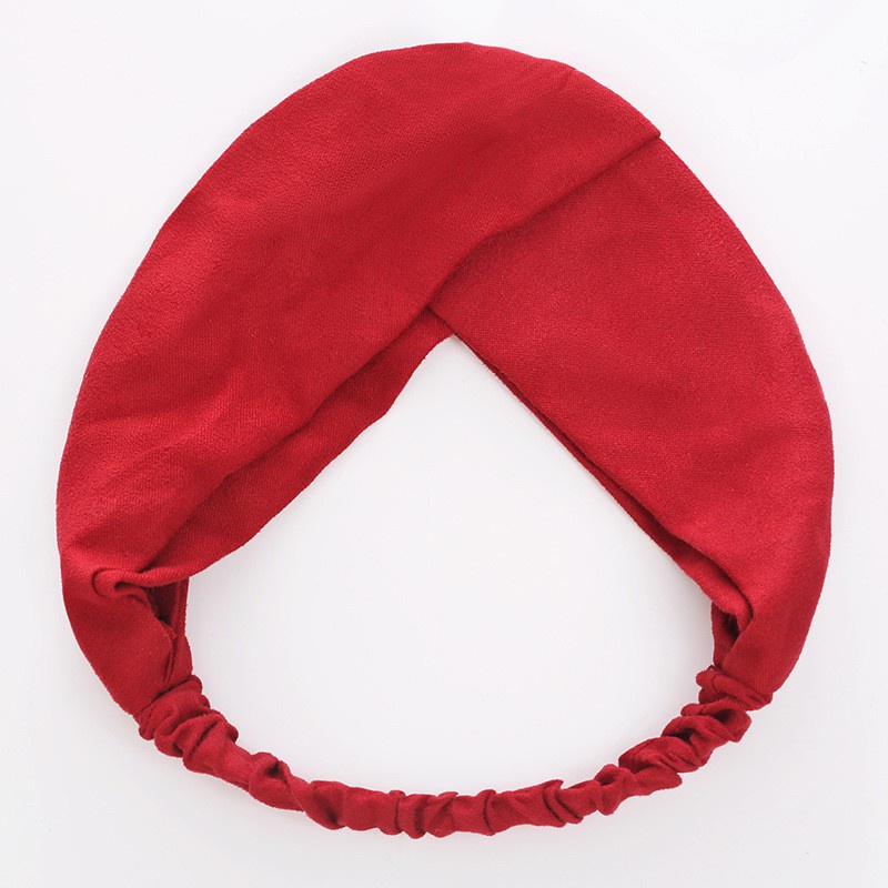 Băng đô vải lụa co giãn thắt nút đơn giản tùy chọn màu sắc