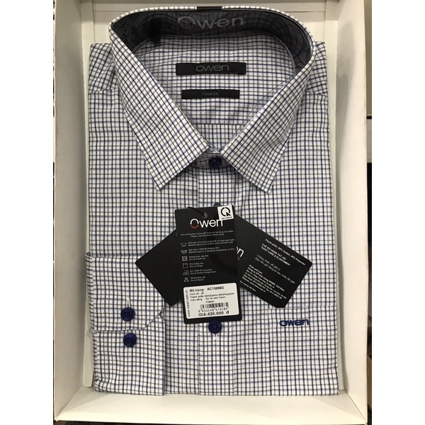 Sơ mi Owen dài tay sale 30% phom Classic