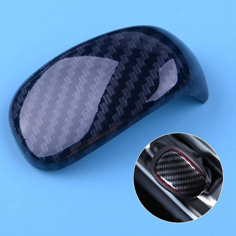 ABS Carbon Fiber Interior Trim Steering Wheel Gear Shift Knob